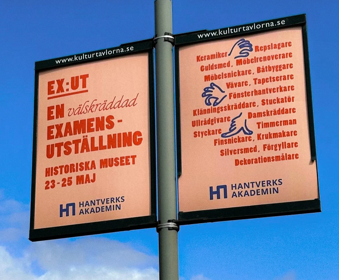 HANTVERKSAKADEMIN - Graphic identity EX:UT 2025