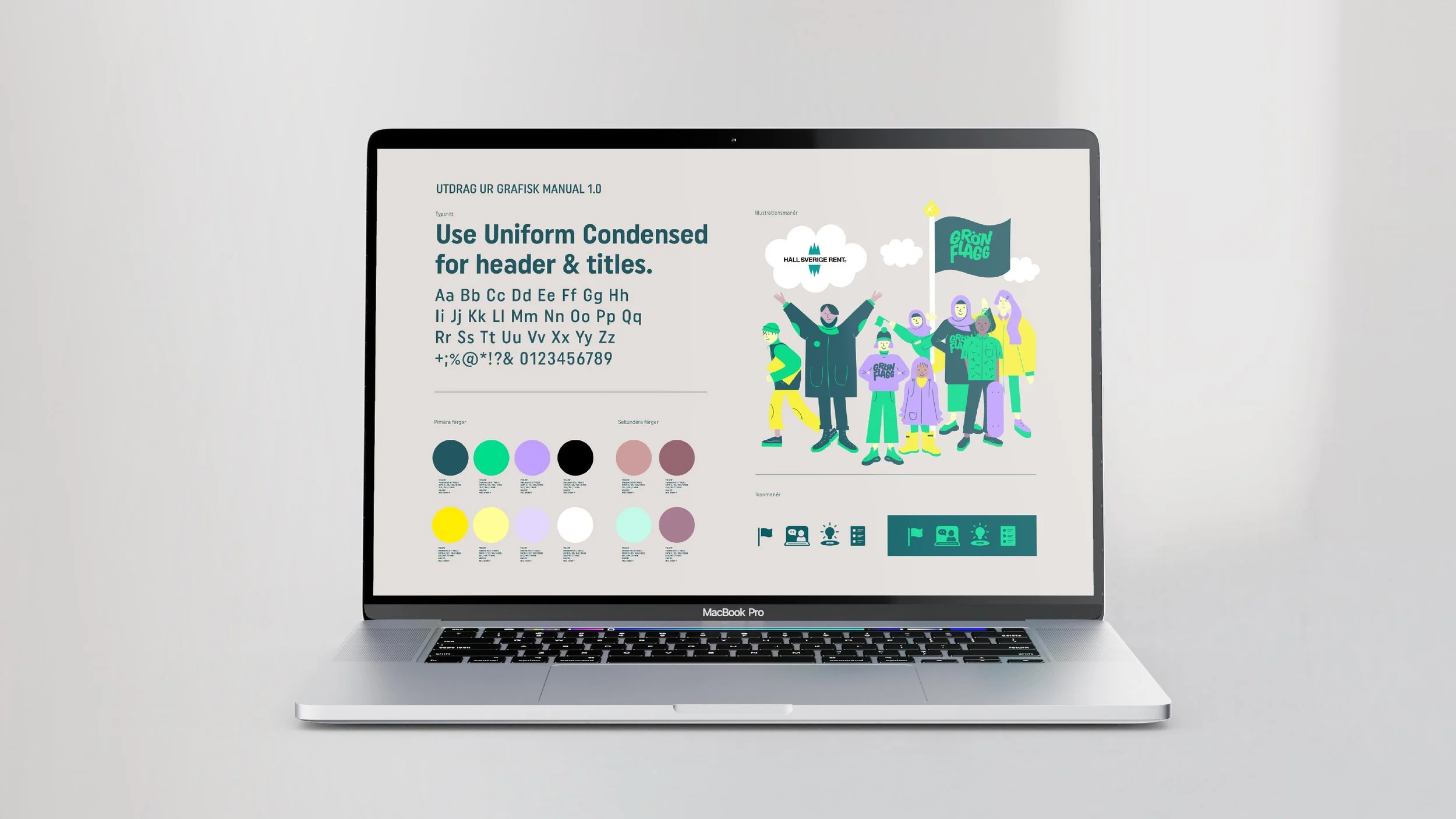 HÅLL SVERIGE RENT- Graphic Identity Grön Flagg (on behalf of Ruby Creative)