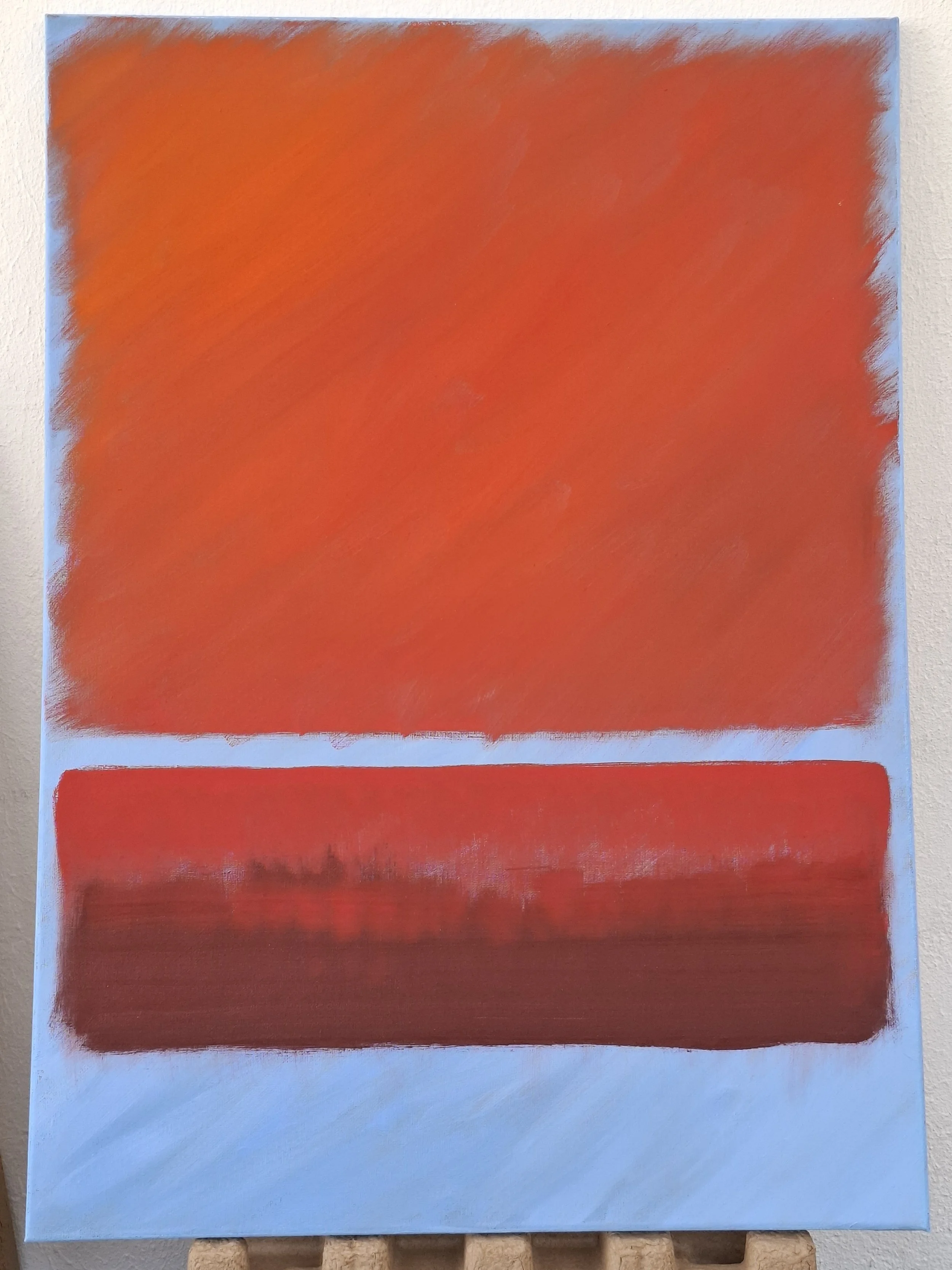 Orange and blue