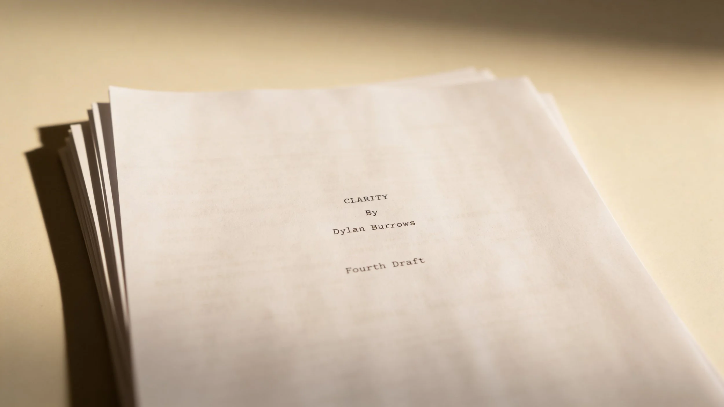 CLARITY. A near future sci-fi which follows a man who's adopted a neural implant that's changed his memories.

Currently in pre-production.