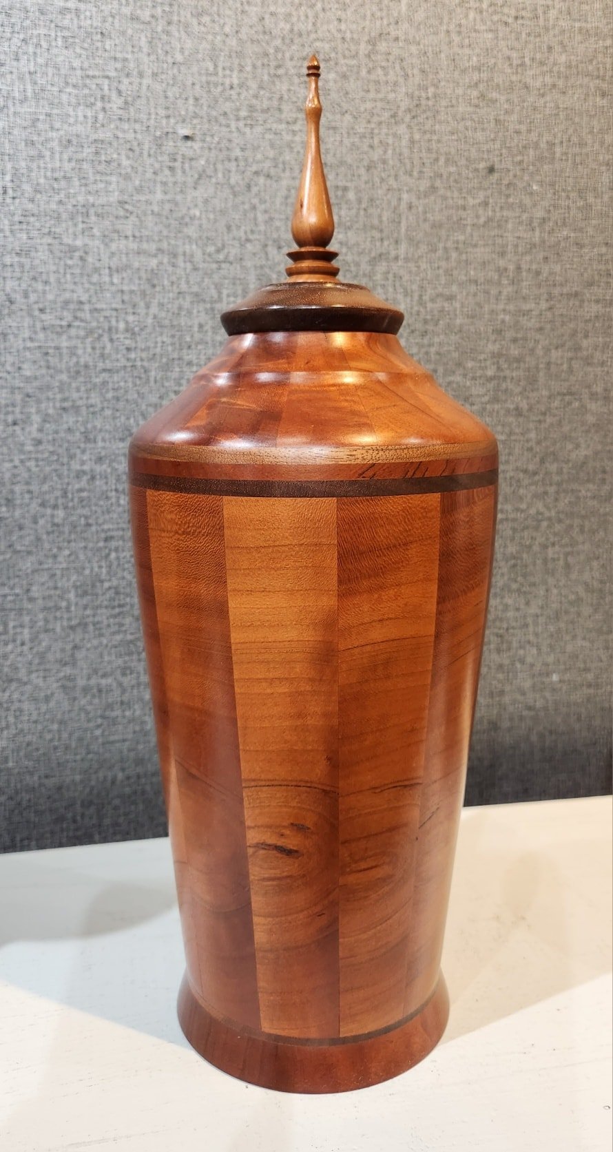 Pieces by Woodturner Lou Cougill.   See this and more at the Community Art Center of Switzerland County in Vevay, Indiana.