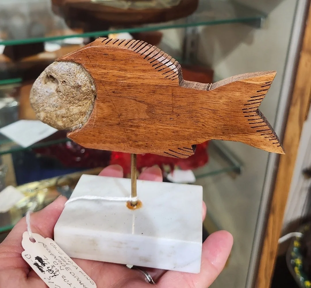 Crafted by artist Richard Drake. See this and more at the Community Art Center of Switzerland County in Vevay, Indiana.