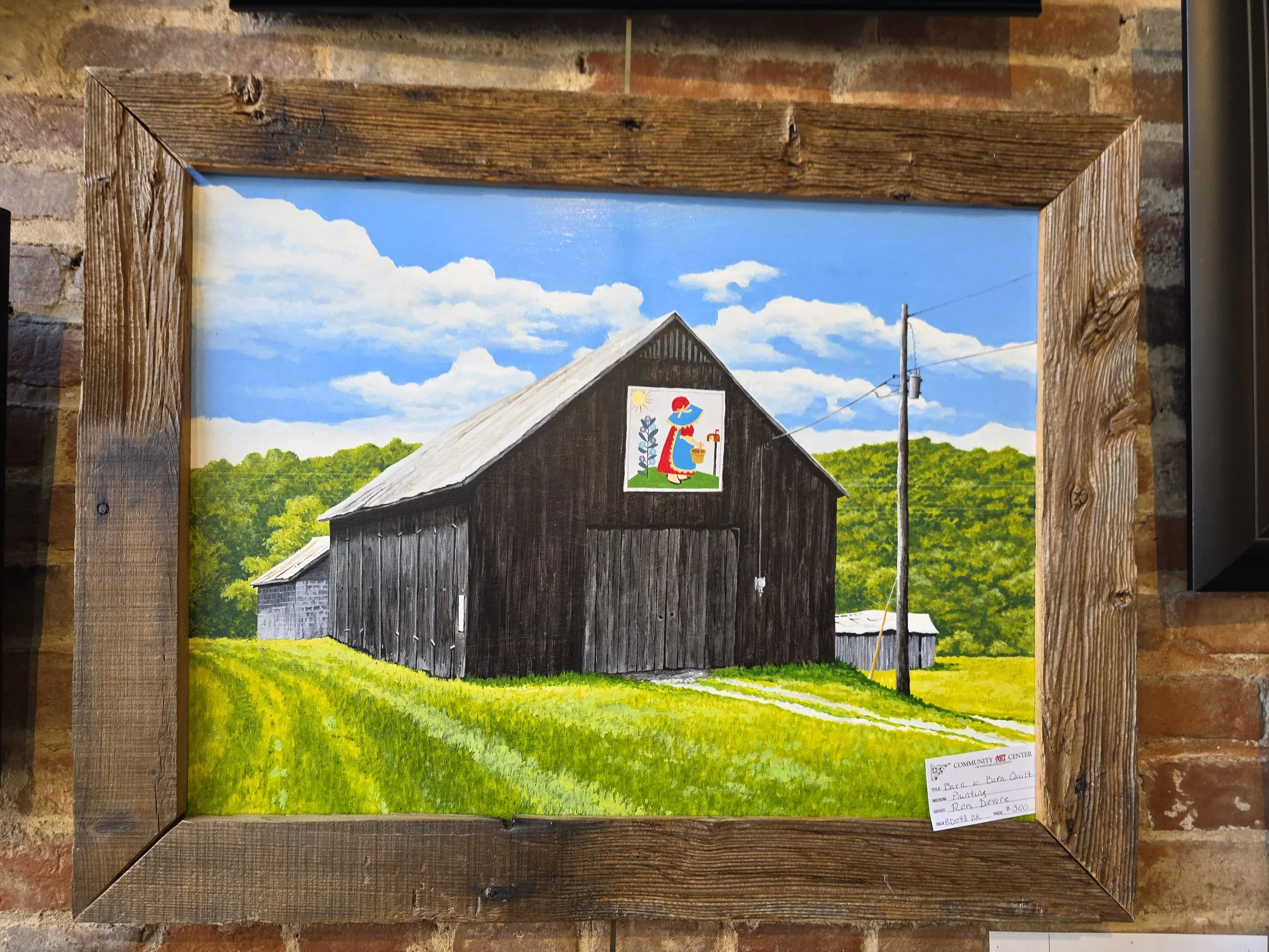 Painting by artist Ron DeVore. See this and more at the Community Art Center of Switzerland County in Vevay, Indiana.