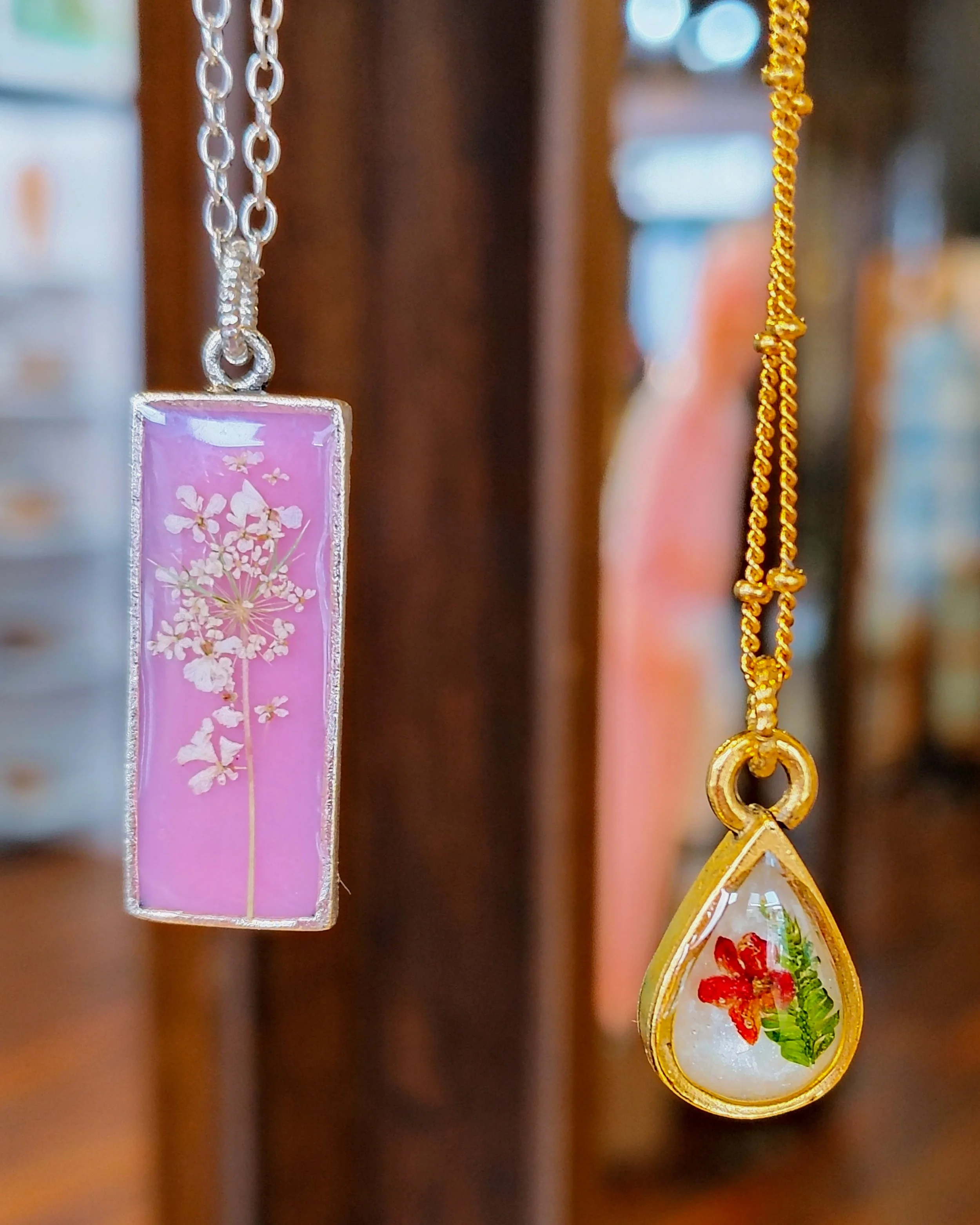 Jewelry by Nancy Dornbusch. See this and more at the Community Art Center of Switzerland County in Vevay, Indiana.