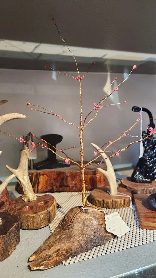 Pieces by artist Richard Drake. See this and more at the Community Art Center of Switzerland County in Vevay, Indiana.