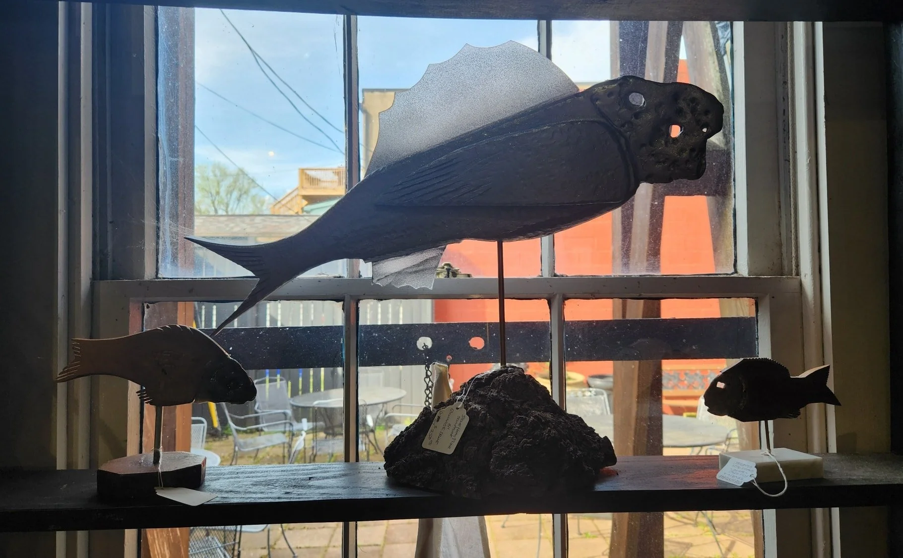 Crafted by artist Richard Drake. See this and more at the Community Art Center of Switzerland County in Vevay, Indiana.