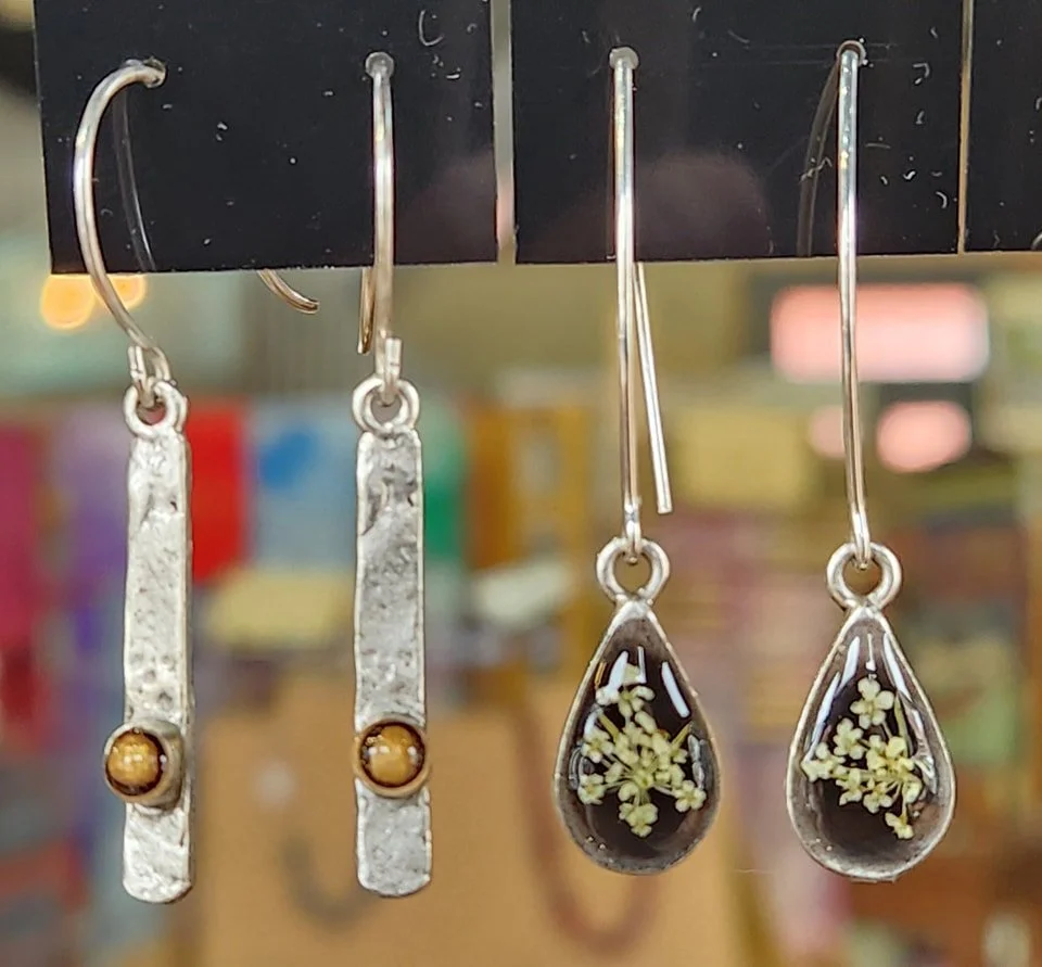 Jewelry by Nancy Dornbusch. See this and more at the Community Art Center of Switzerland County in Vevay, Indiana.
