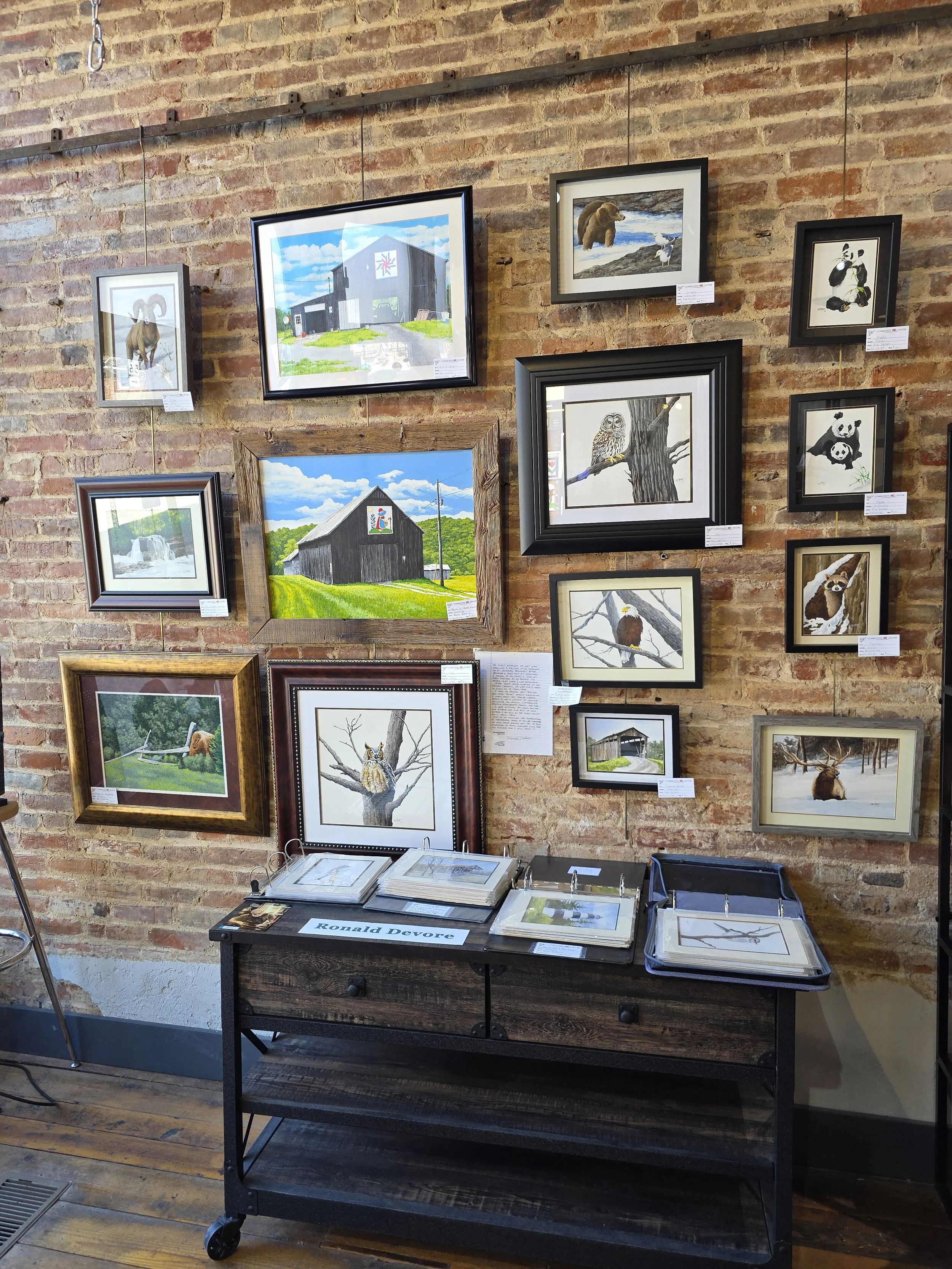 Painting by artist Ron DeVore. See this and more at the Community Art Center of Switzerland County in Vevay, Indiana.