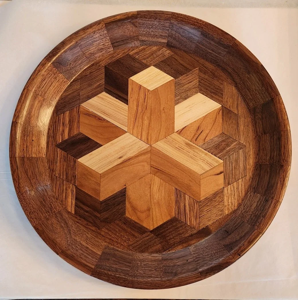 Pieces by Woodturner Lou Cougill.   See this and more at the Community Art Center of Switzerland County in Vevay, Indiana.