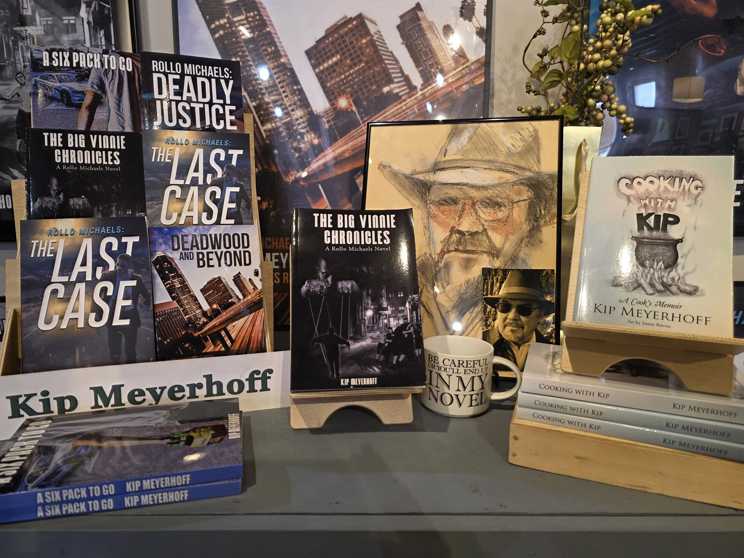 Author Kip Meyerhoff  located at the Community Art Center of Switzerland County in Vevay, Indiana