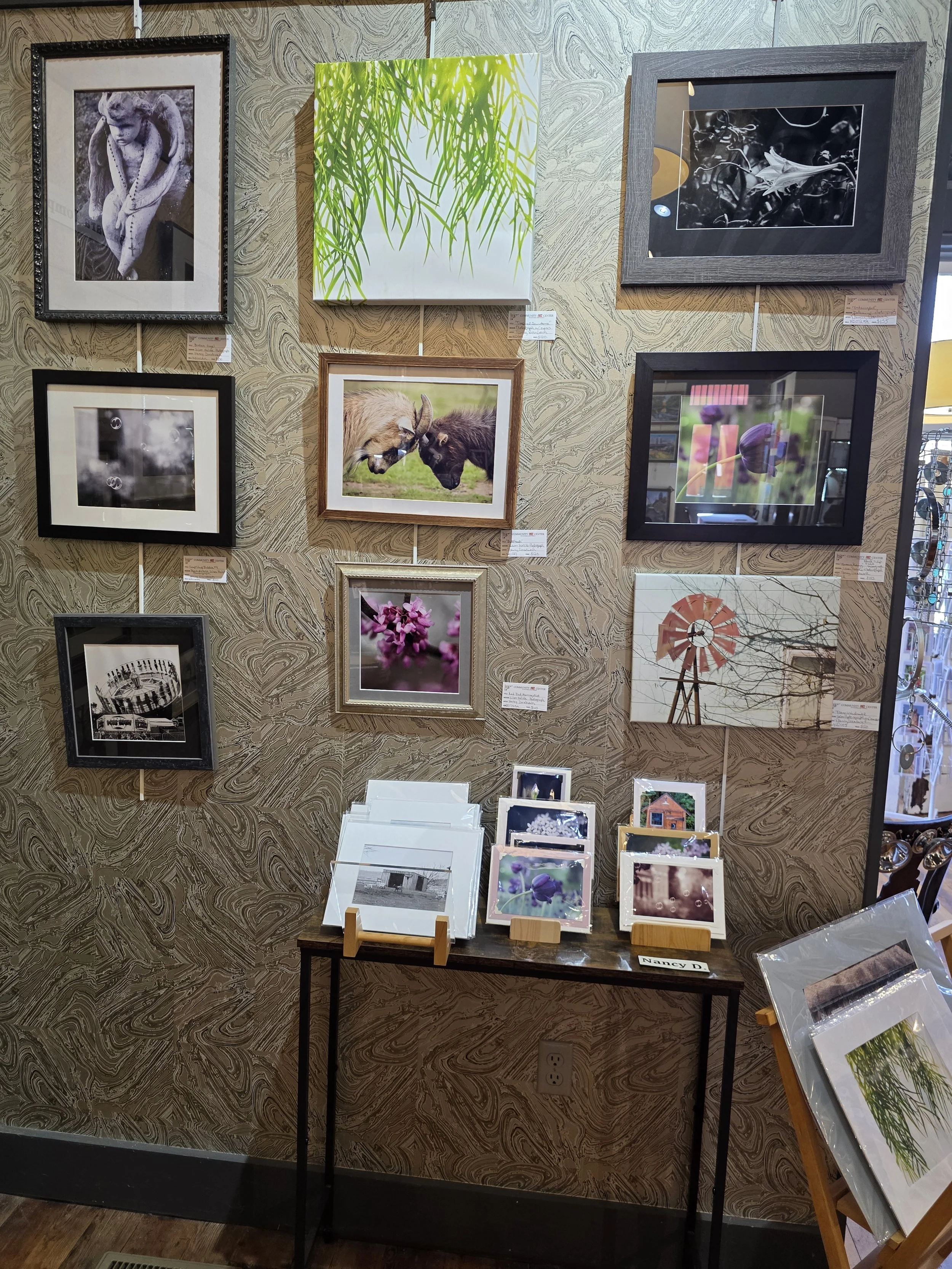 Photos by Nancy Dornbusch. See this and more at the Community Art Center of Switzerland County in Vevay, Indiana.