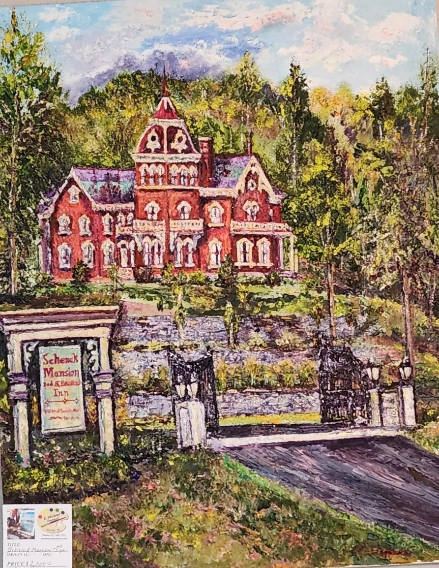 Painting by artist Mike Danner.   See this and more at the Community Art Center of Switzerland County in Vevay, Indiana.