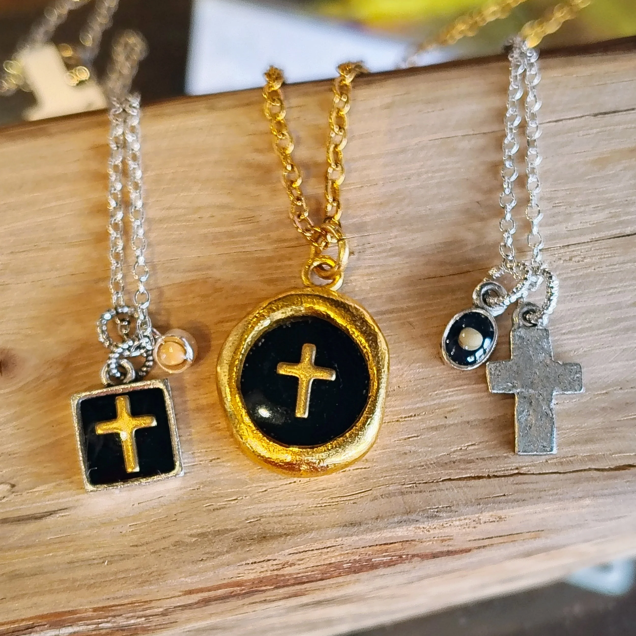 Jewelry by Nancy Dornbusch. See this and more at the Community Art Center of Switzerland County in Vevay, Indiana.