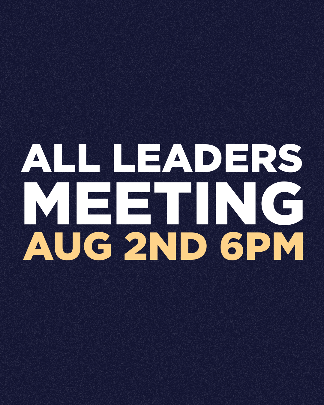 LEADERS MEETING