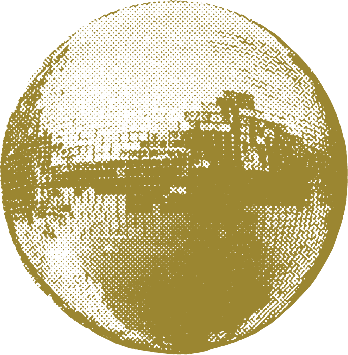 A gold halftone disco ball represents how we heal in relationships, as mirrors for each other, and therapy in Philadelphia is a first step.