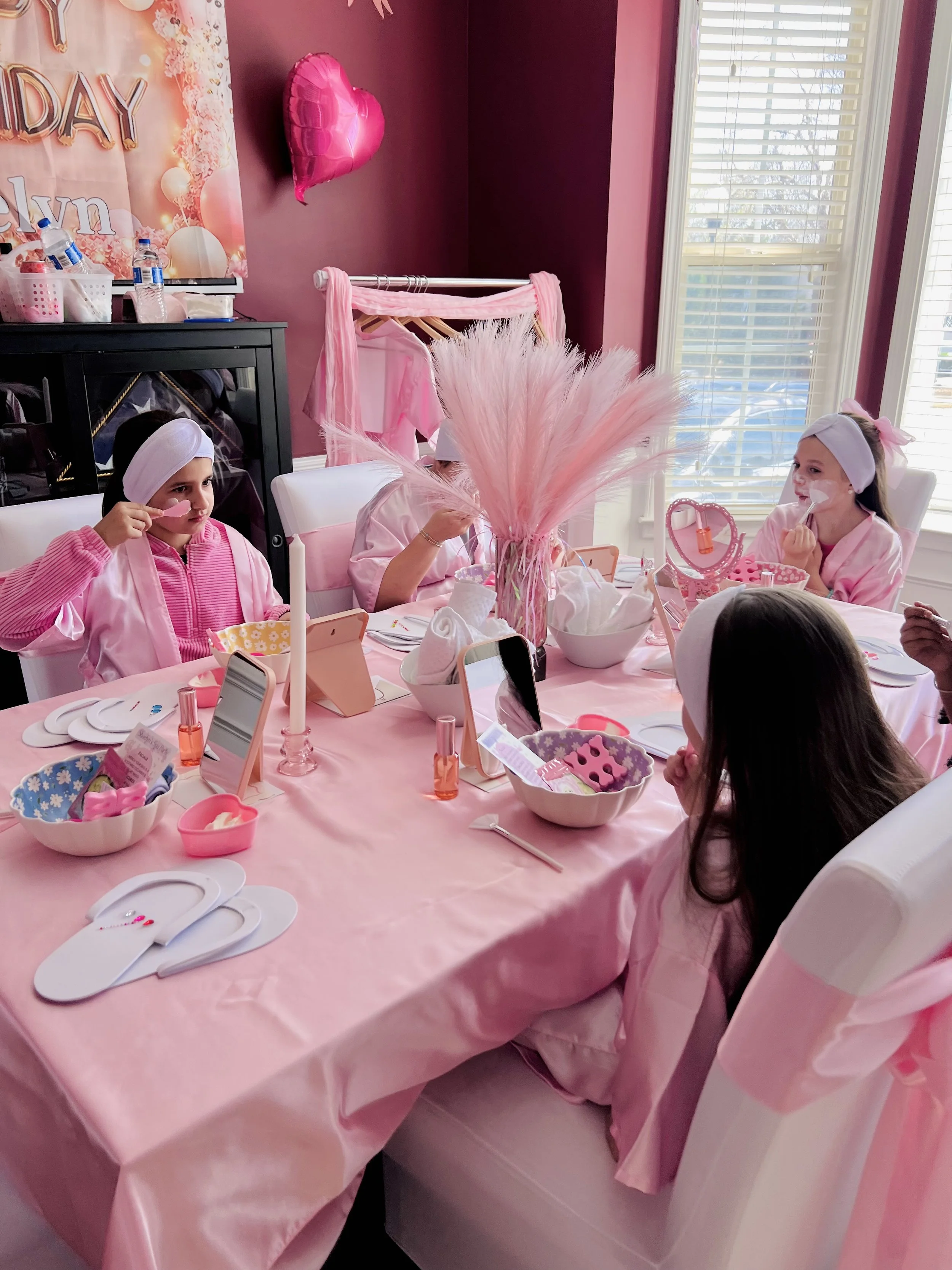 <img src="spa-party.jpg" alt="Kids spa birthday party by Cutecumber Spa Parties in South Carolina">