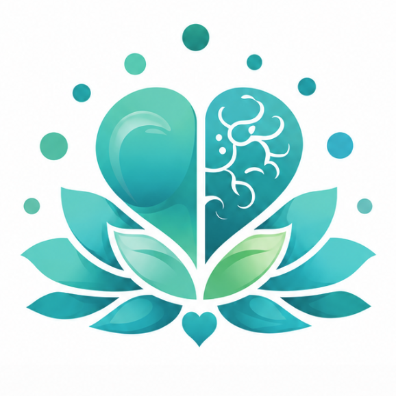 Motherhood & Matrescence Therapy | Identity & Transition Support | green teal lotus flower