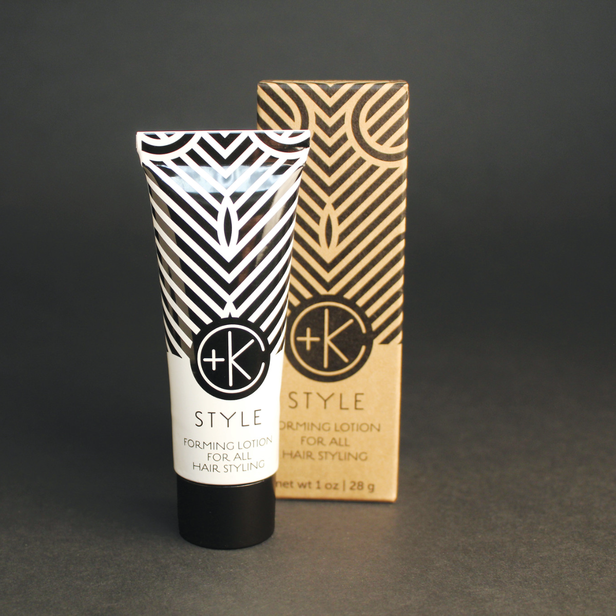 Image of a tube of forming lotion and the box it comes in.