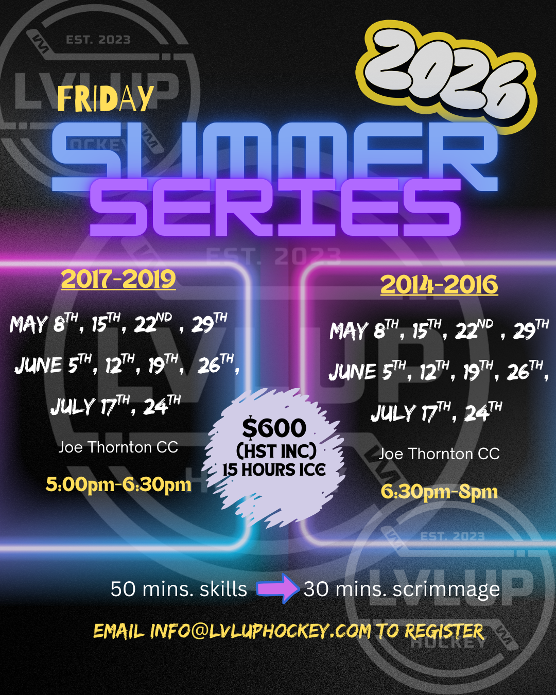 10-Week Summer Series Skills & Scrimmage