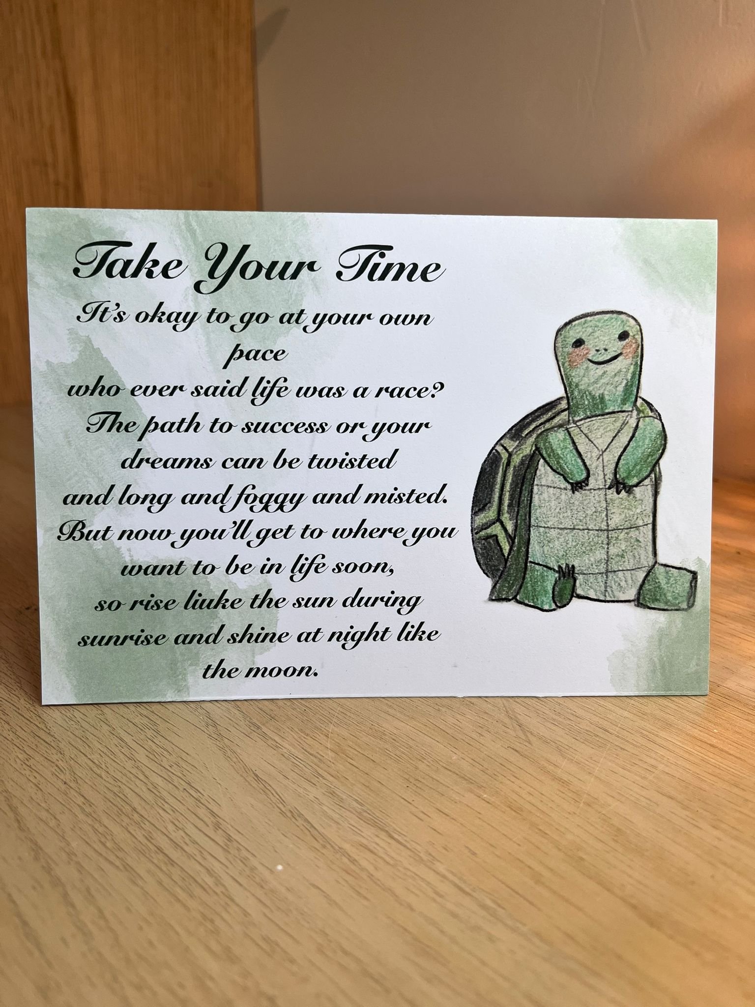 Take Your Time Card