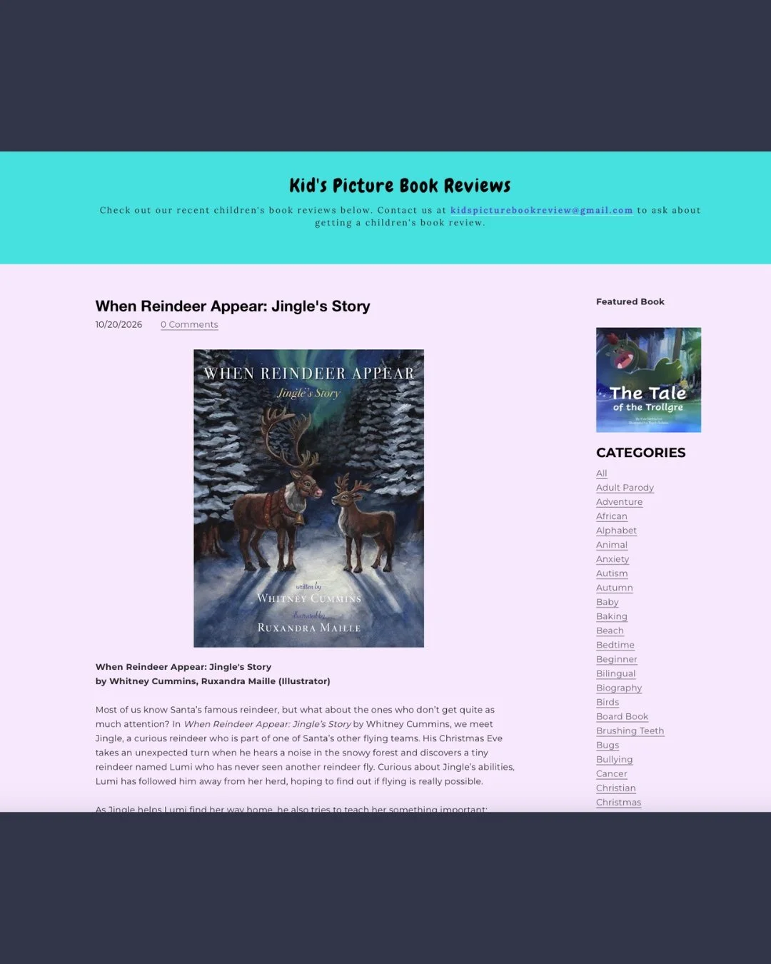 Kid's Picture Book Reviews