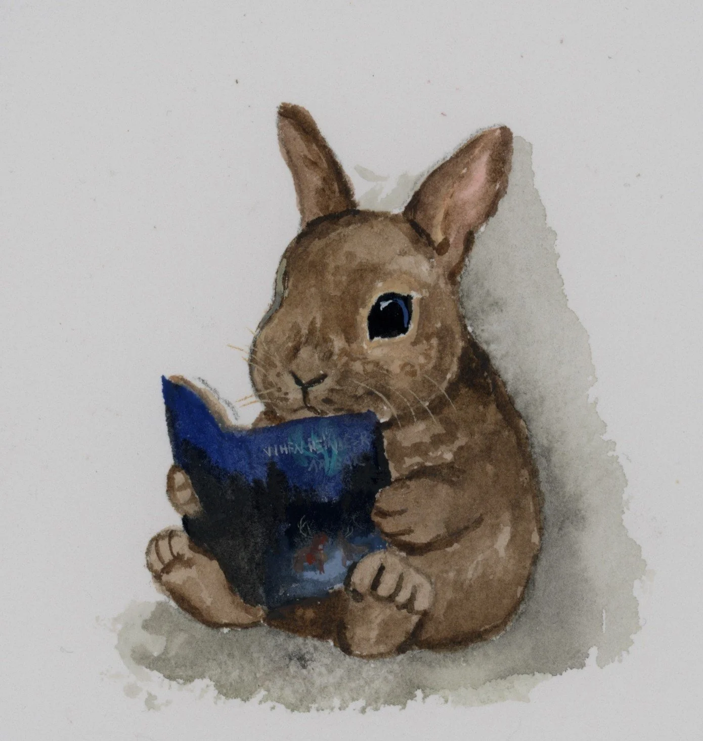 Summer Triangle Publishing logo — a watercolor bunny holding a copy of When Reindeer Appear: Jingle's Story.