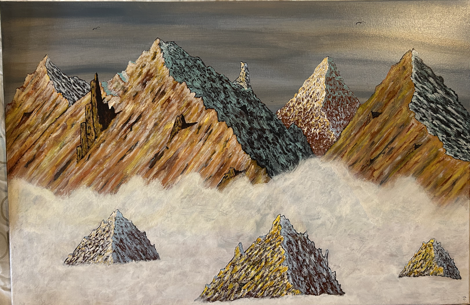 Above the Clouds & Mountains-Print