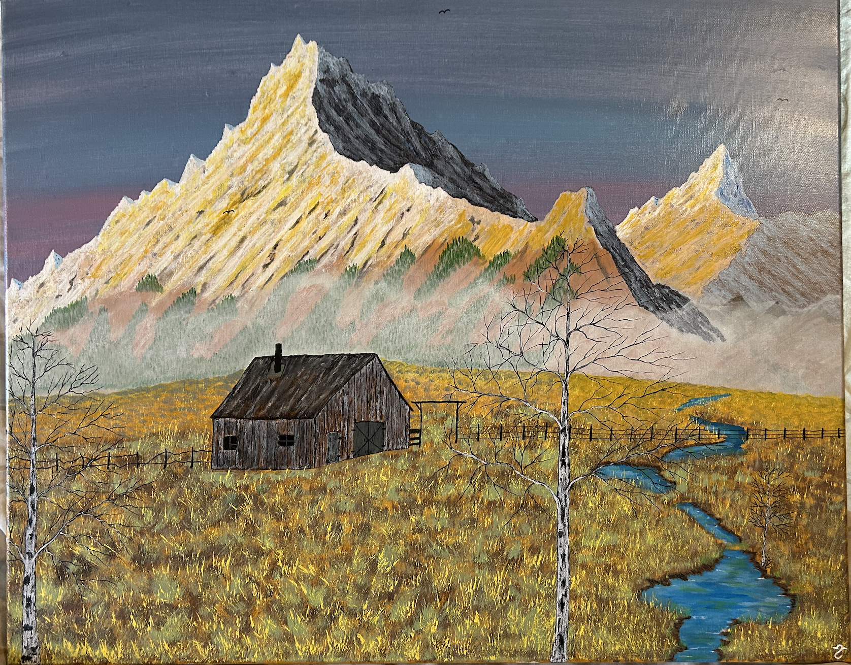 Cabin in the mountains- Print