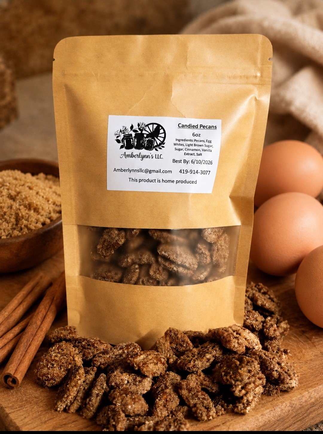 6 Oz. Candied Pecans