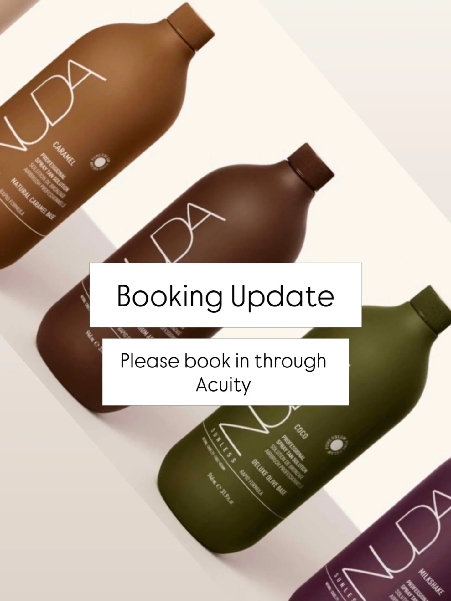 Hi all 🤍 Update on Bookings

To ensure a flawlessly smooth experience for you, we are currently migrating to a brand-new website and booking platform.

What you need to know:

Bookings: Now handled via Acuity. Please use the &ldquo;Book Now&rdquo; l