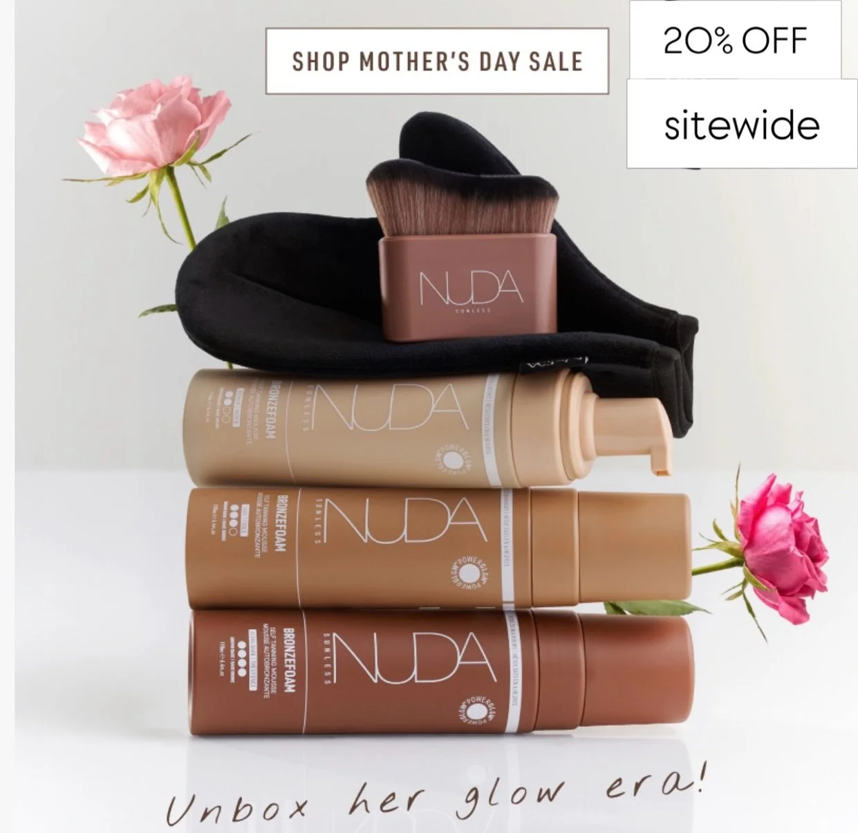 To the woman who does it all.

This Mother&rsquo;s Day, take 20% OFF the essentials we (and she) can&rsquo;t live without. Give her a glow that stays radiant long after the bouquet fades.

Stock up, treat her, love her.
XO 🤍 

shop via the link in o
