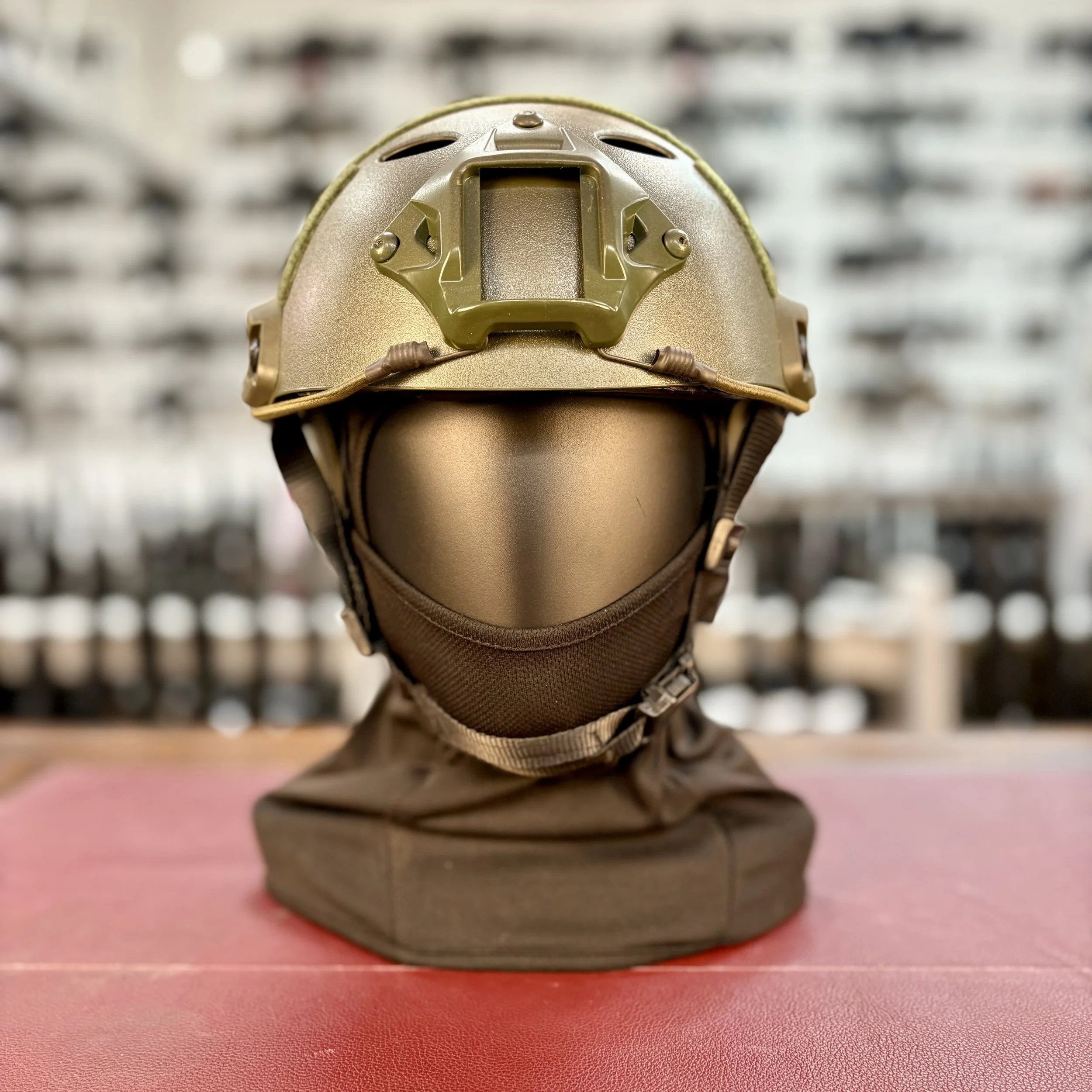 Fast Helmet  6 hole (Green)