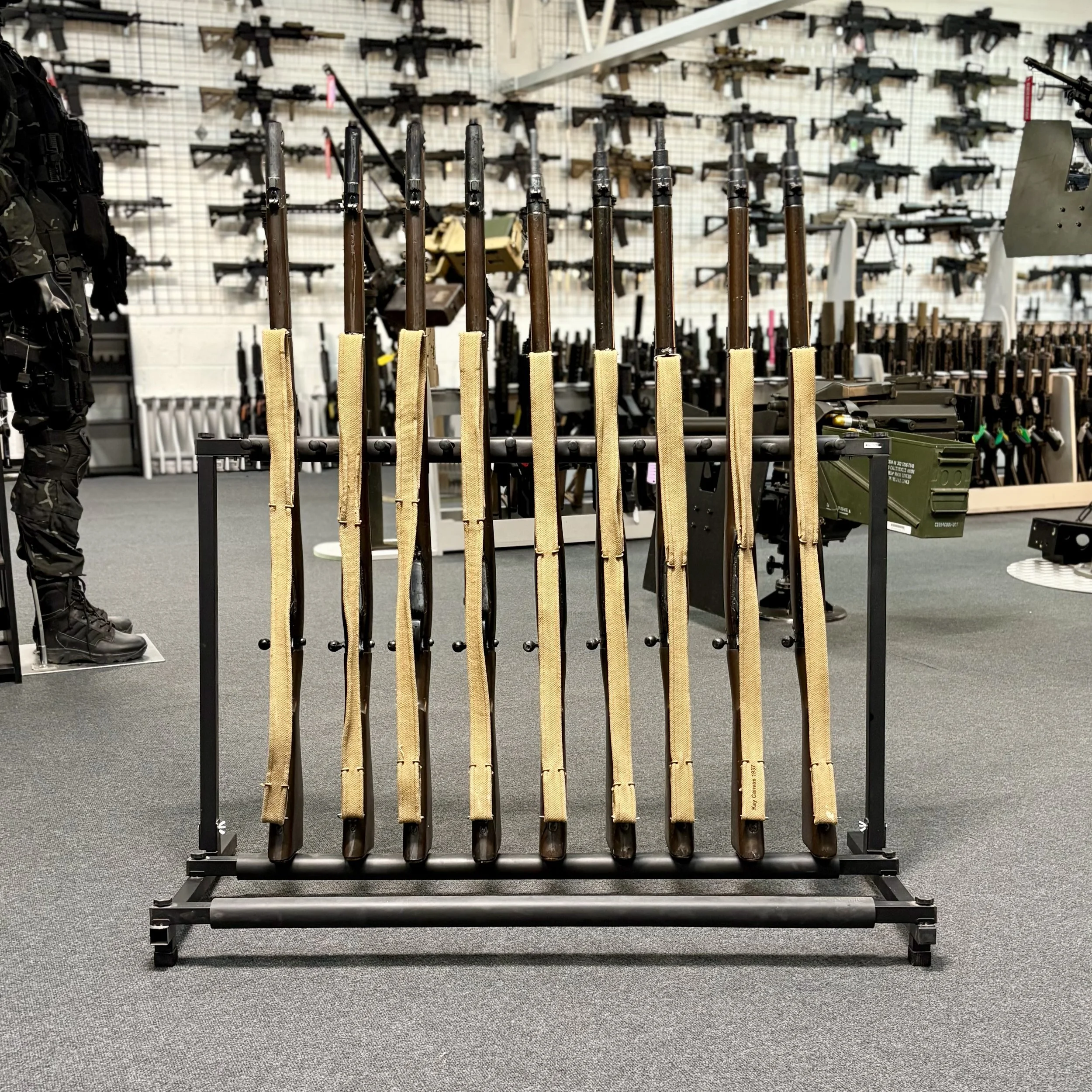 Folding Metal 9  Gun Rack