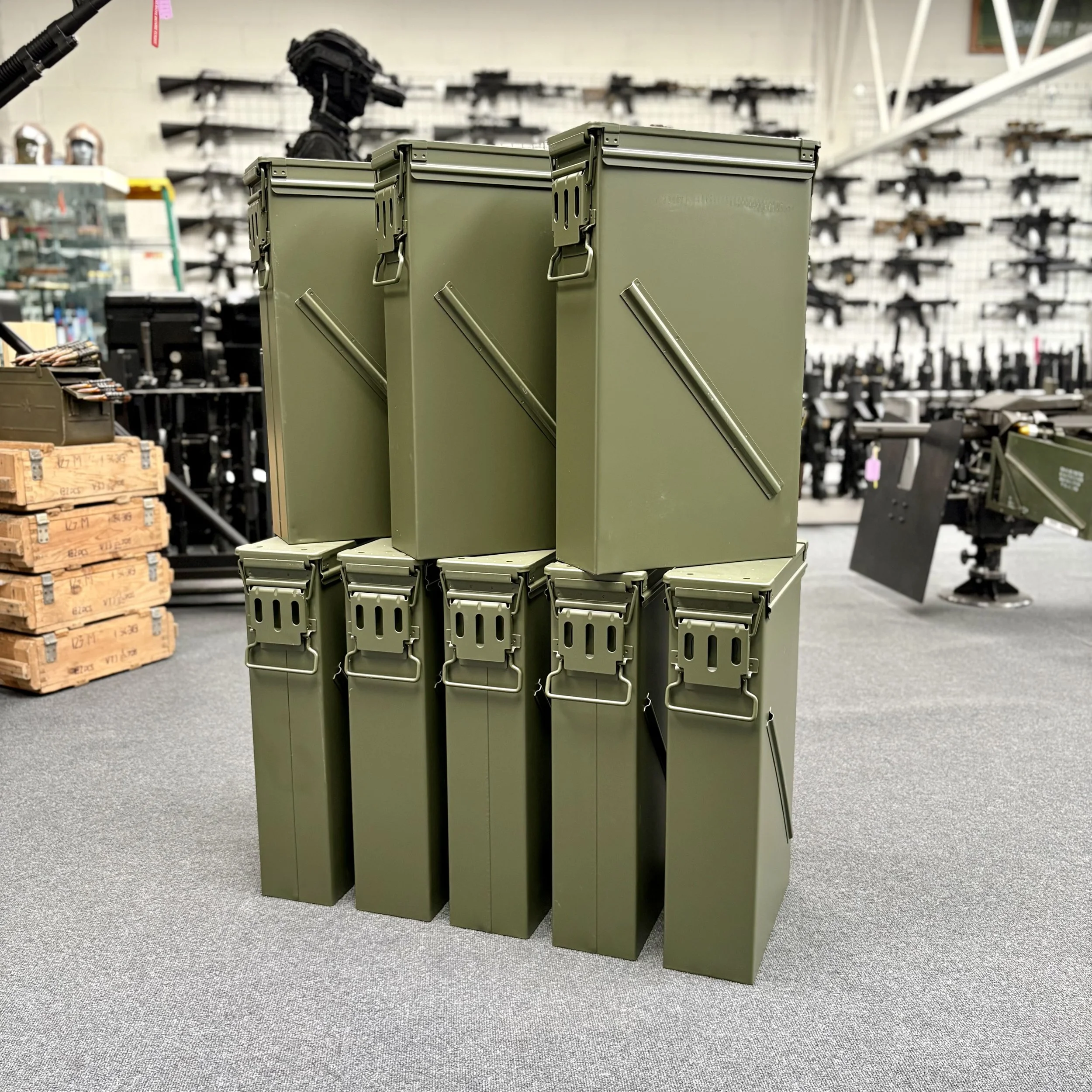 Large Green Ammo Tin