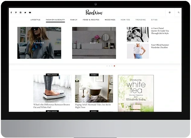 PureWow | Navigation Redesign