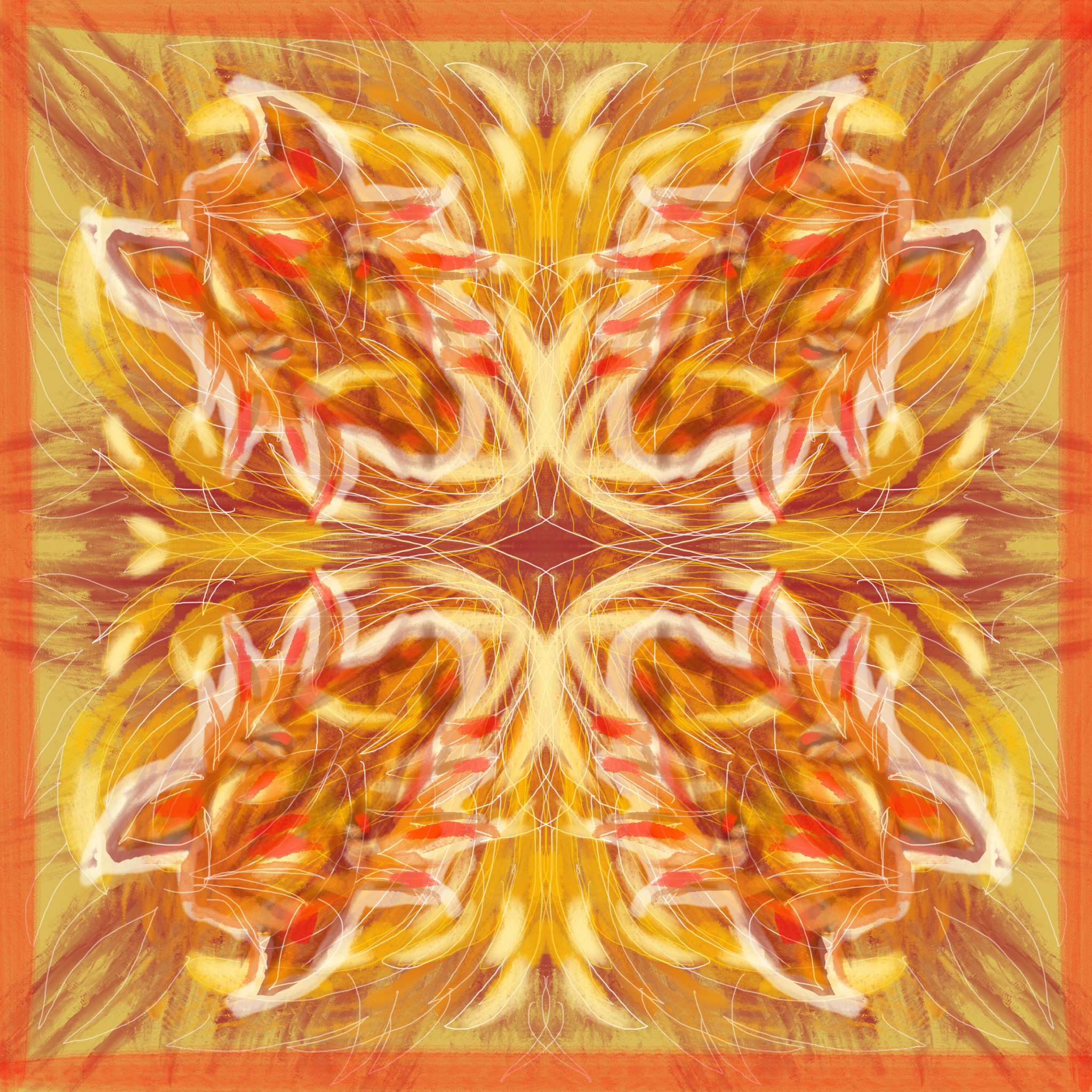 FORTUNE TELLER/COOTIE 
CATCHER: FIRE HORSE X 
WATER BUFFALO/OX.
DIGITAL PROCREATE. 
2026. 