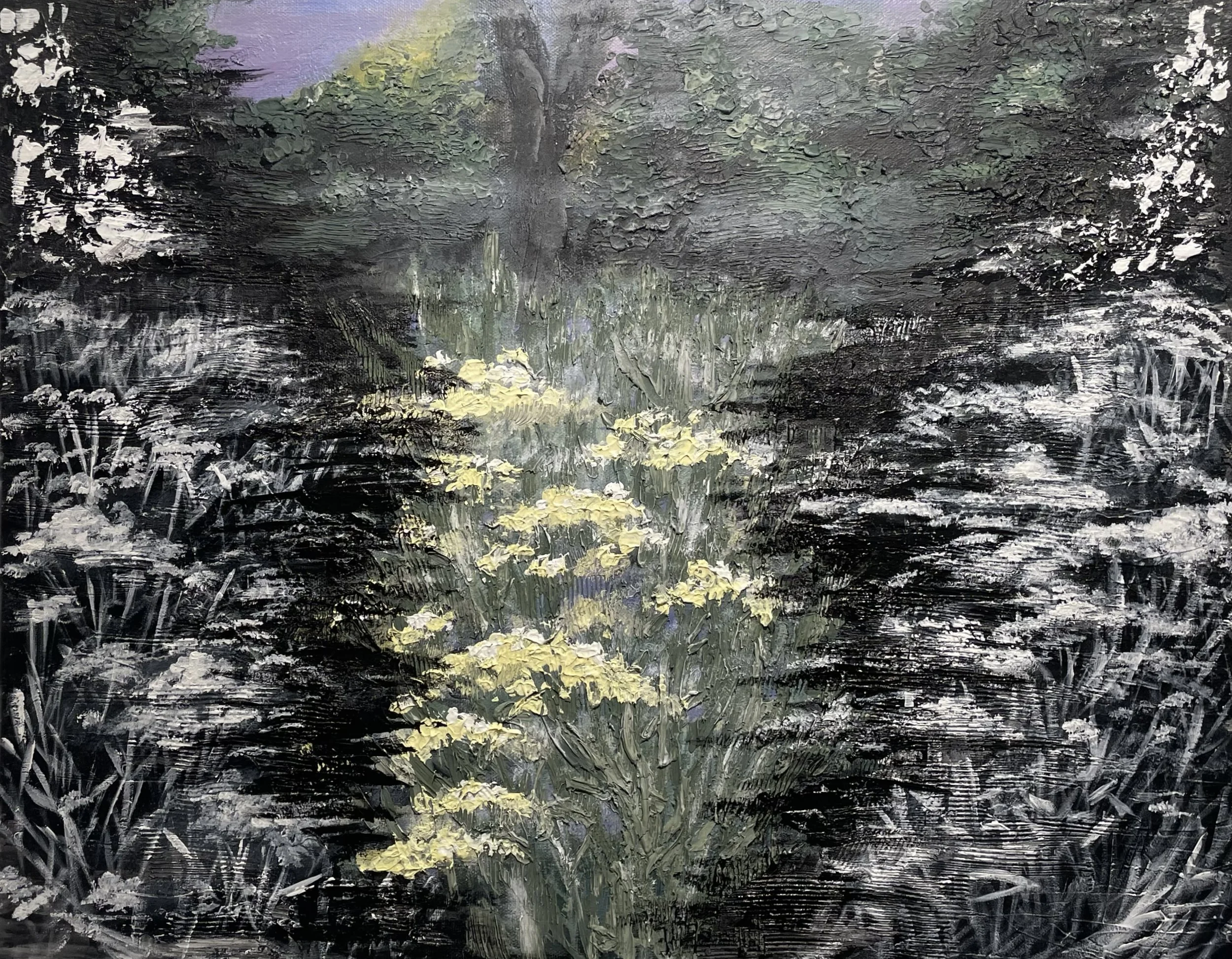 "Untitled", Acrylic on Canvas, 18x24, 2024. 