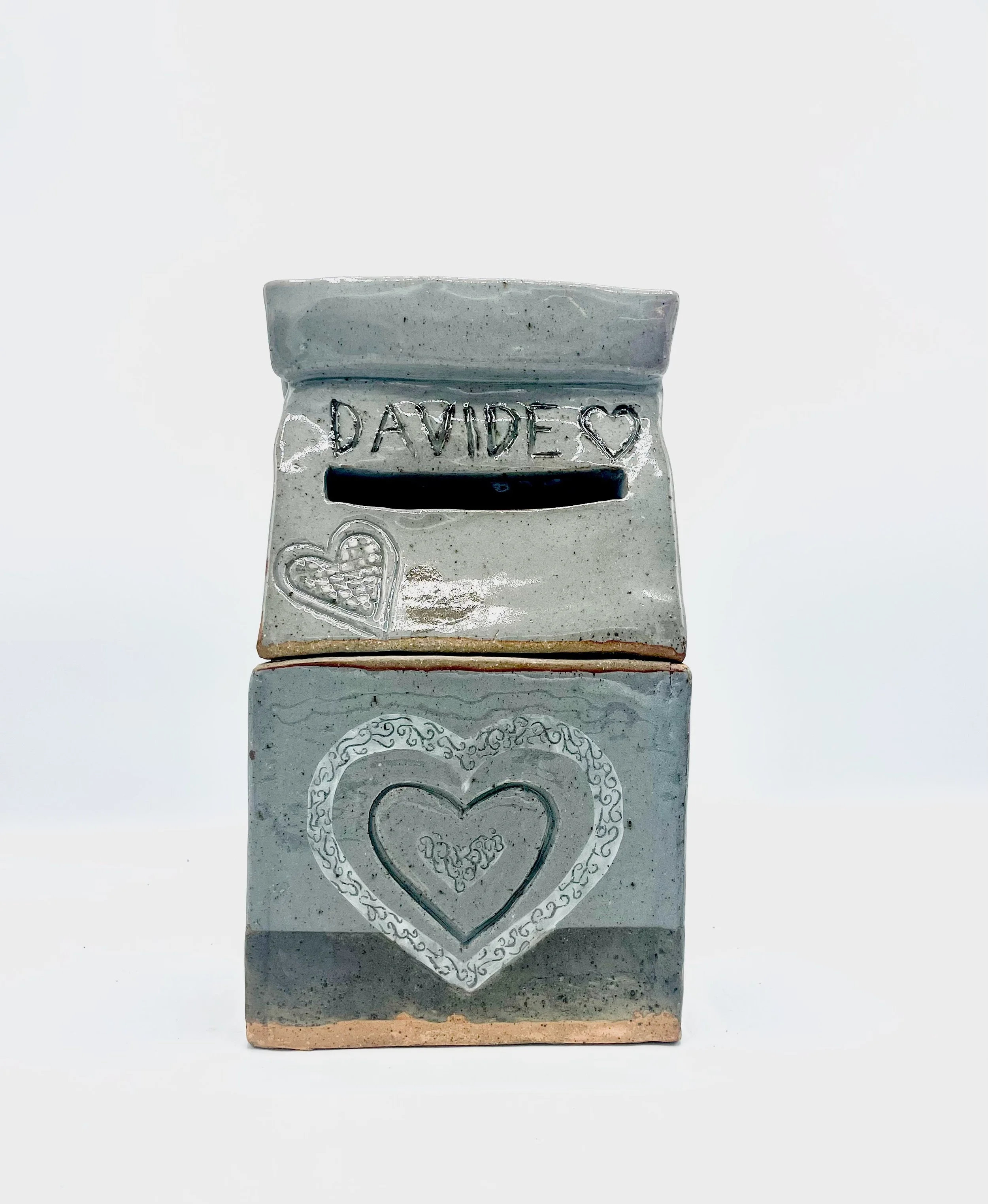 "2000s: Valentine's Day Lunchbag" Stoneware clay, 2024. 