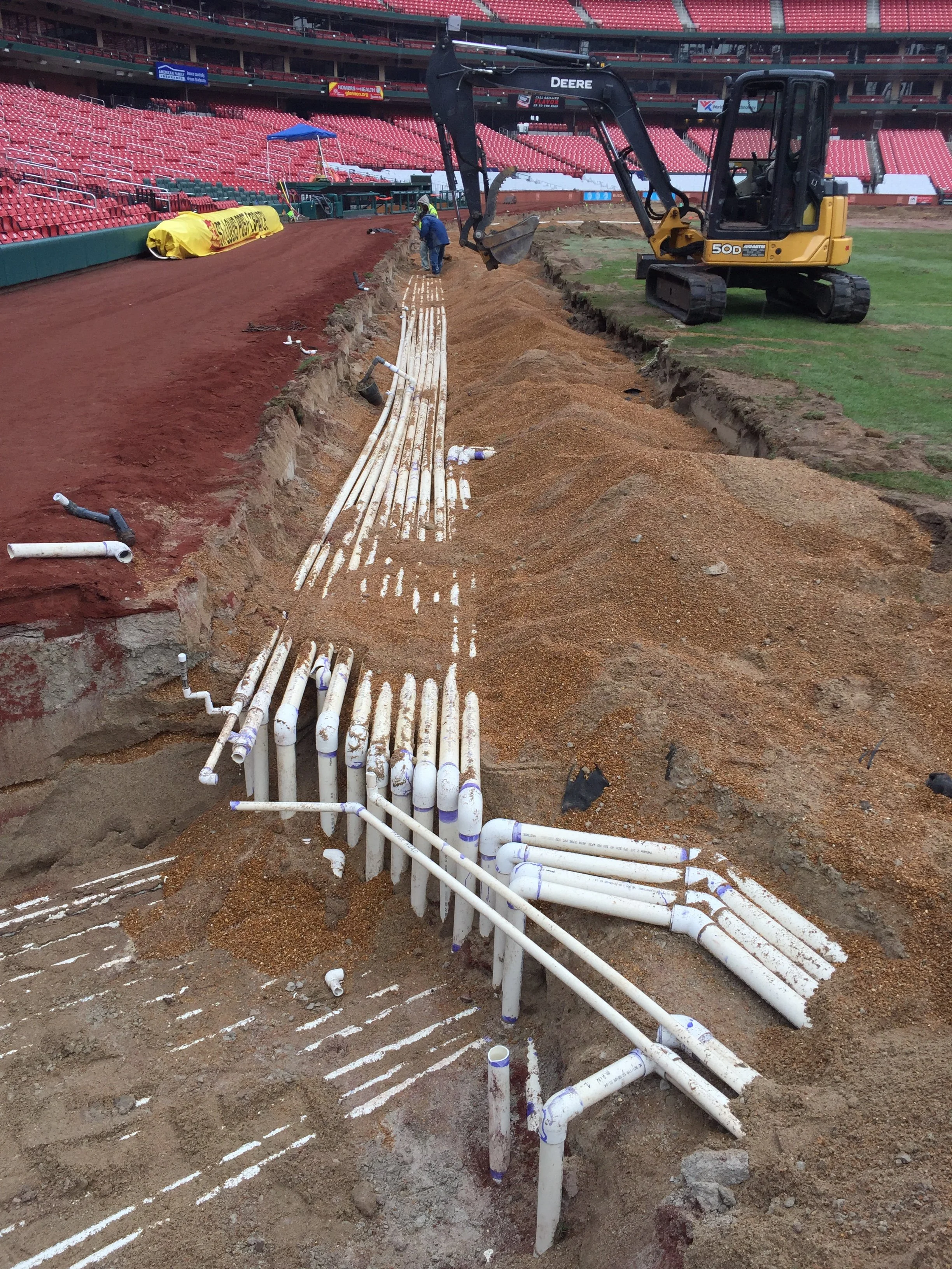 Cardinals Field Piping