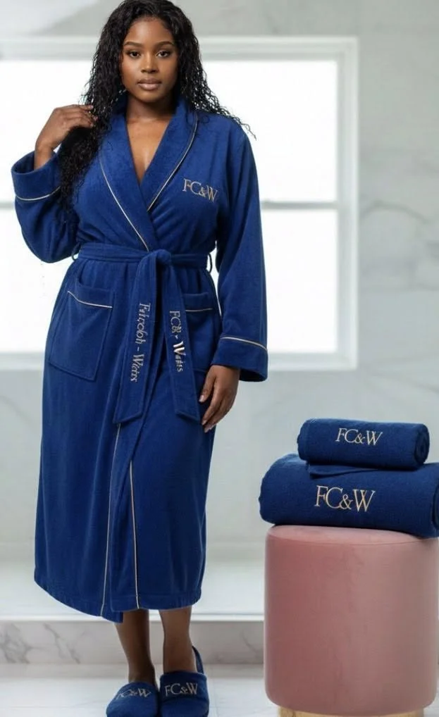 Full Set w/Slippers and Towels (Sapphire Collection Winter 2026 - 2nd Edition Sapphire Covers with Gold Line and Font)