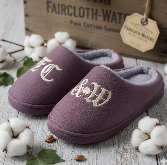 FairWater Slippers (Purple Line Spring 2026 - Grape Feet - Grape with Tan Font)