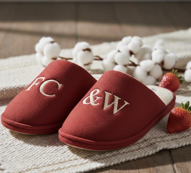 FairWater Slippers (Red Line Winter 2026 - 2nd Collection - Strawberry Reds x Gold Font)