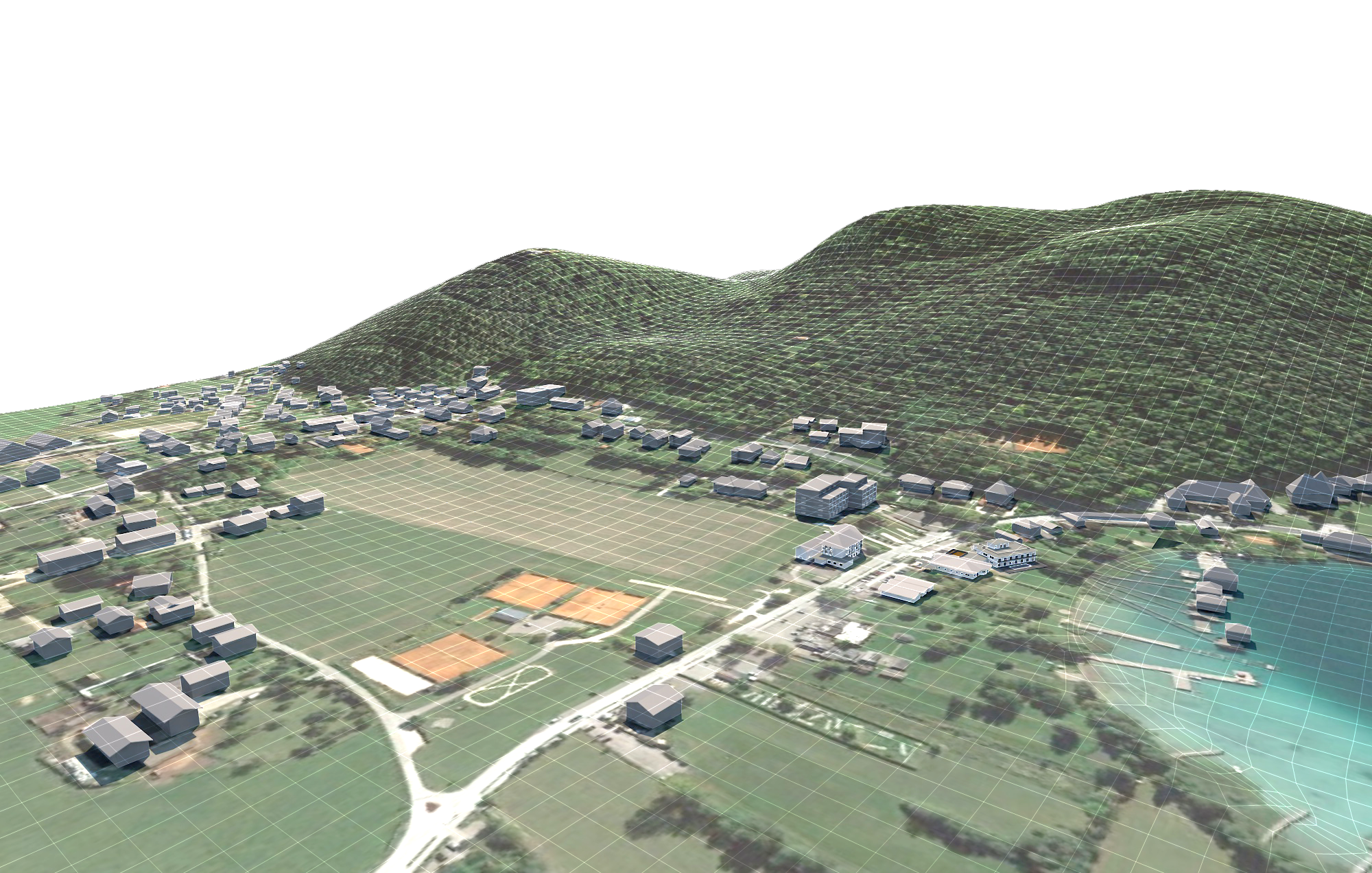 GIS-Drone photogrammetry Thermenresort am Klopeiner See.