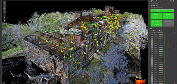 Drone photogrammetry mapping, Facade renovation