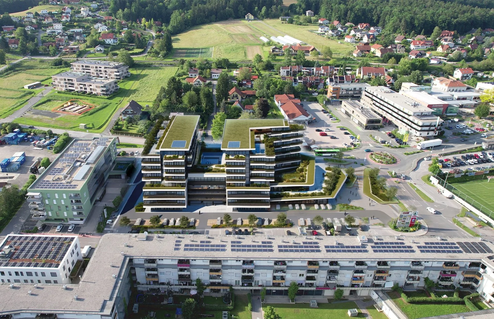 Drohnenaufnahmen: Hart bei Graz