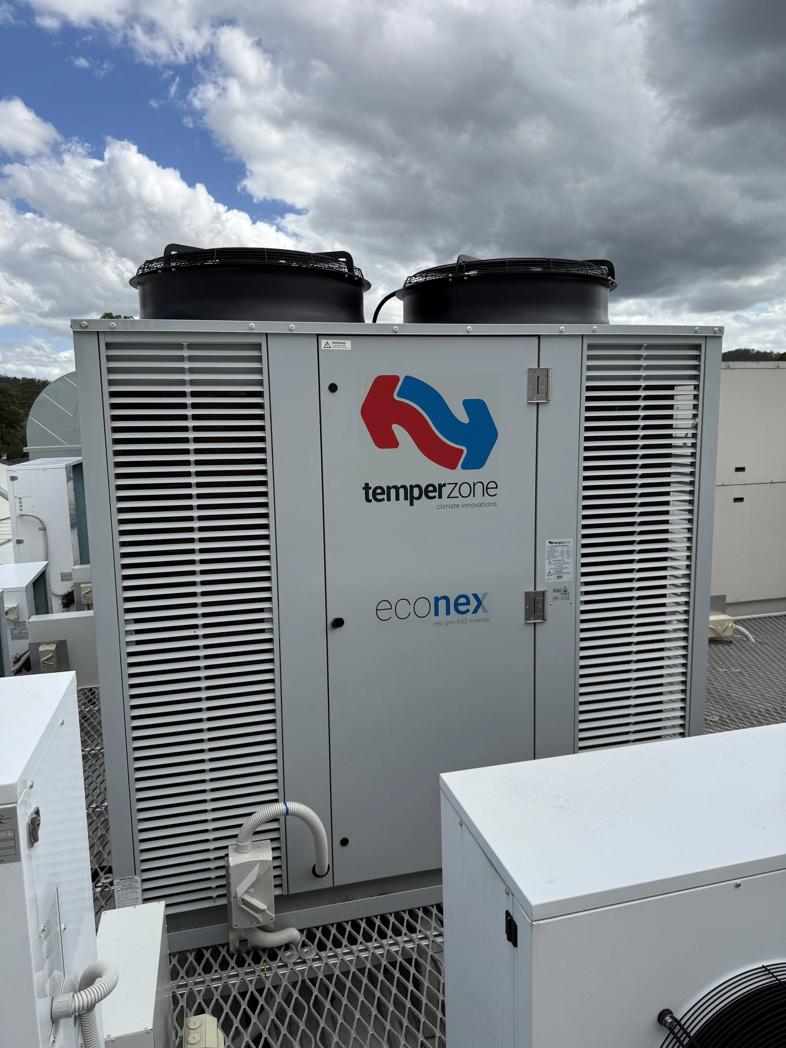 95kW Temperzone package unit installed.