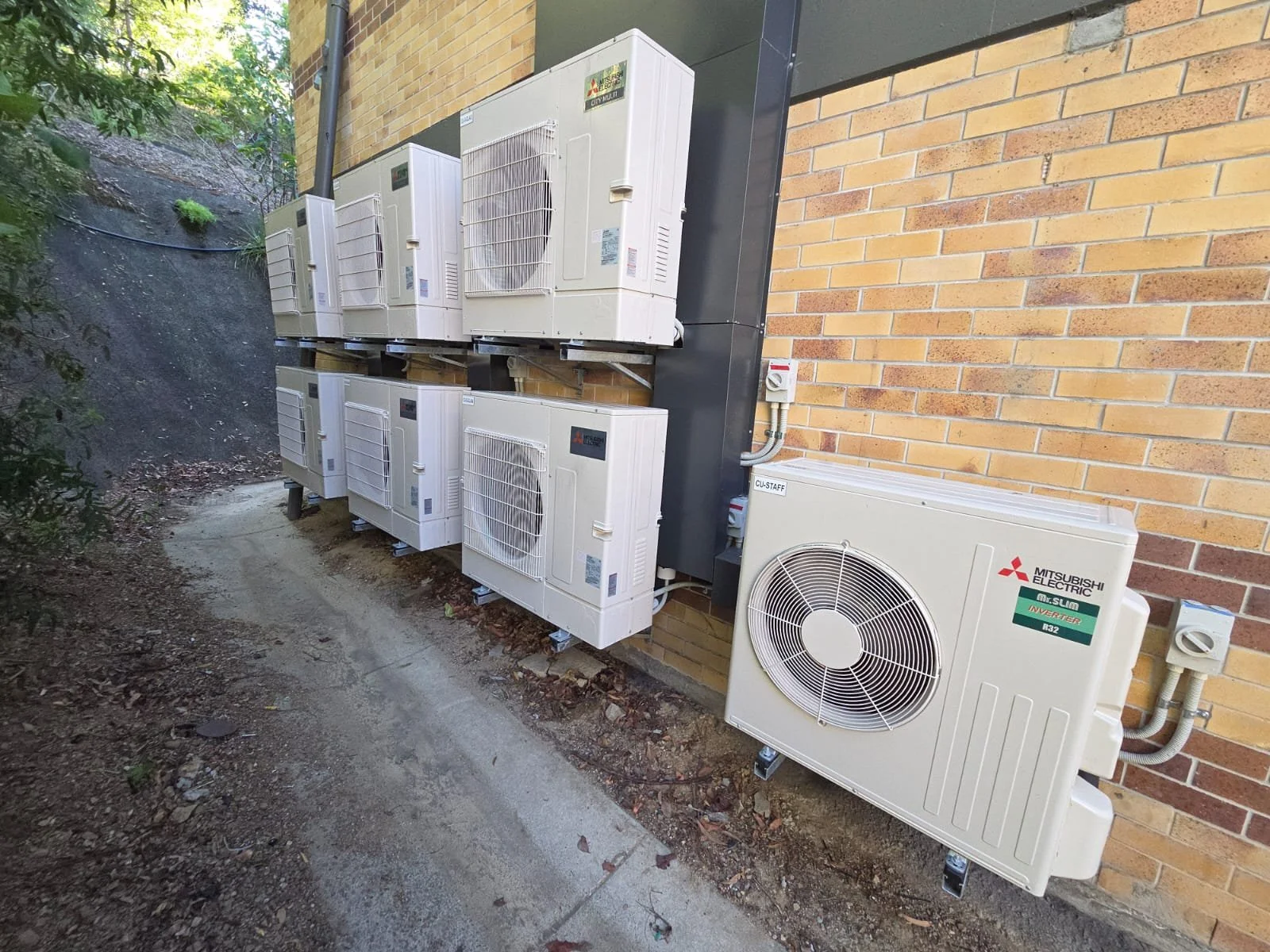 New VRV condensers installed.