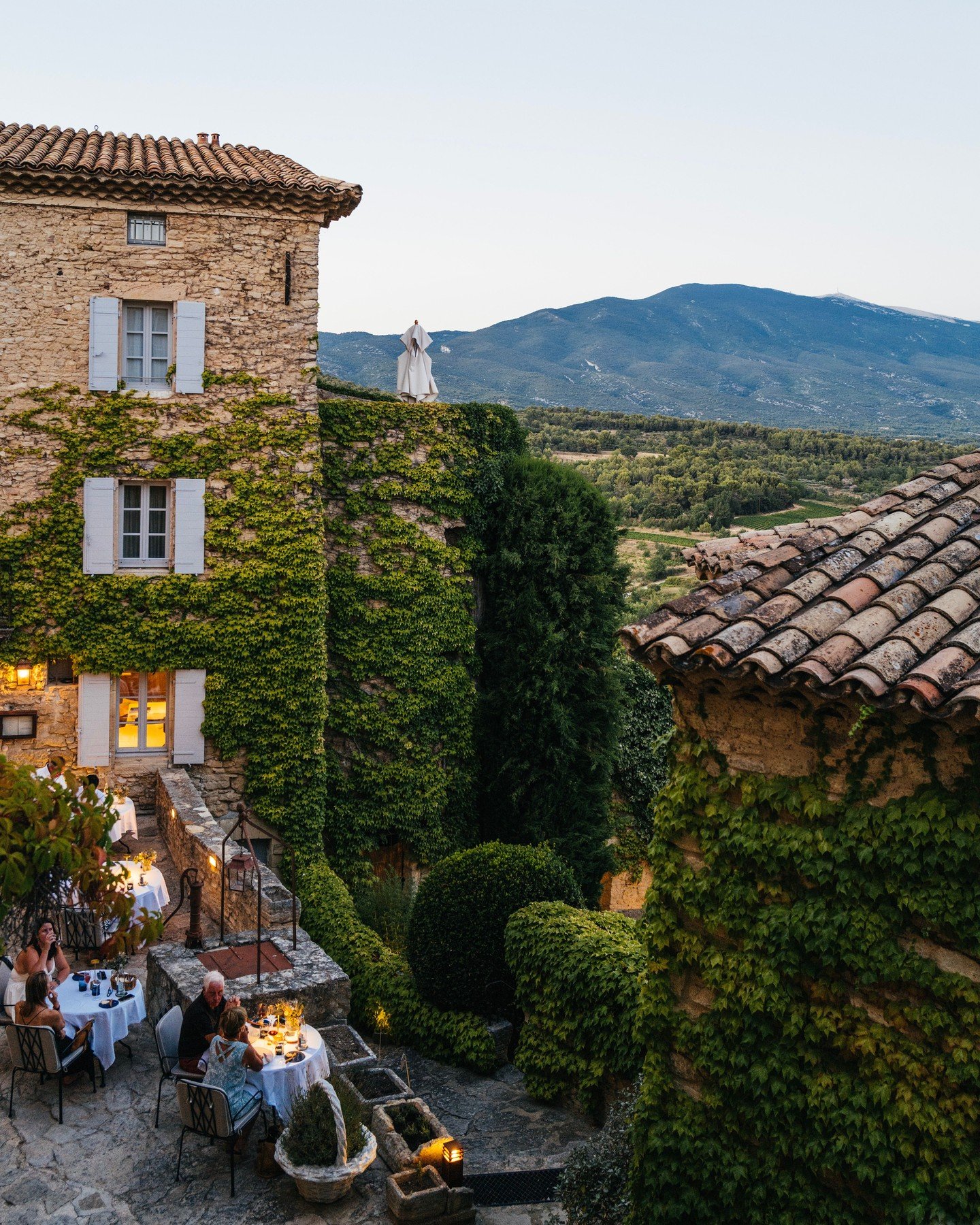 As the Proven&ccedil;al sun dips below the Mont Ventoux valley, painting the sky in brushstrokes of dusty rose and gold, the world outside your window at Crillon le Brave hushes to a whisper. From this historic hillside sanctuary, sundown is not just