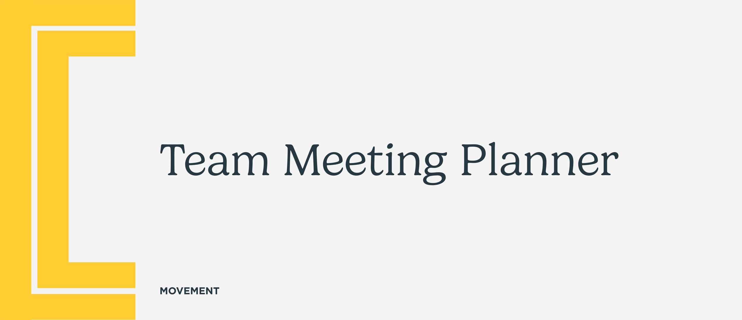 Team Meeting Planner
