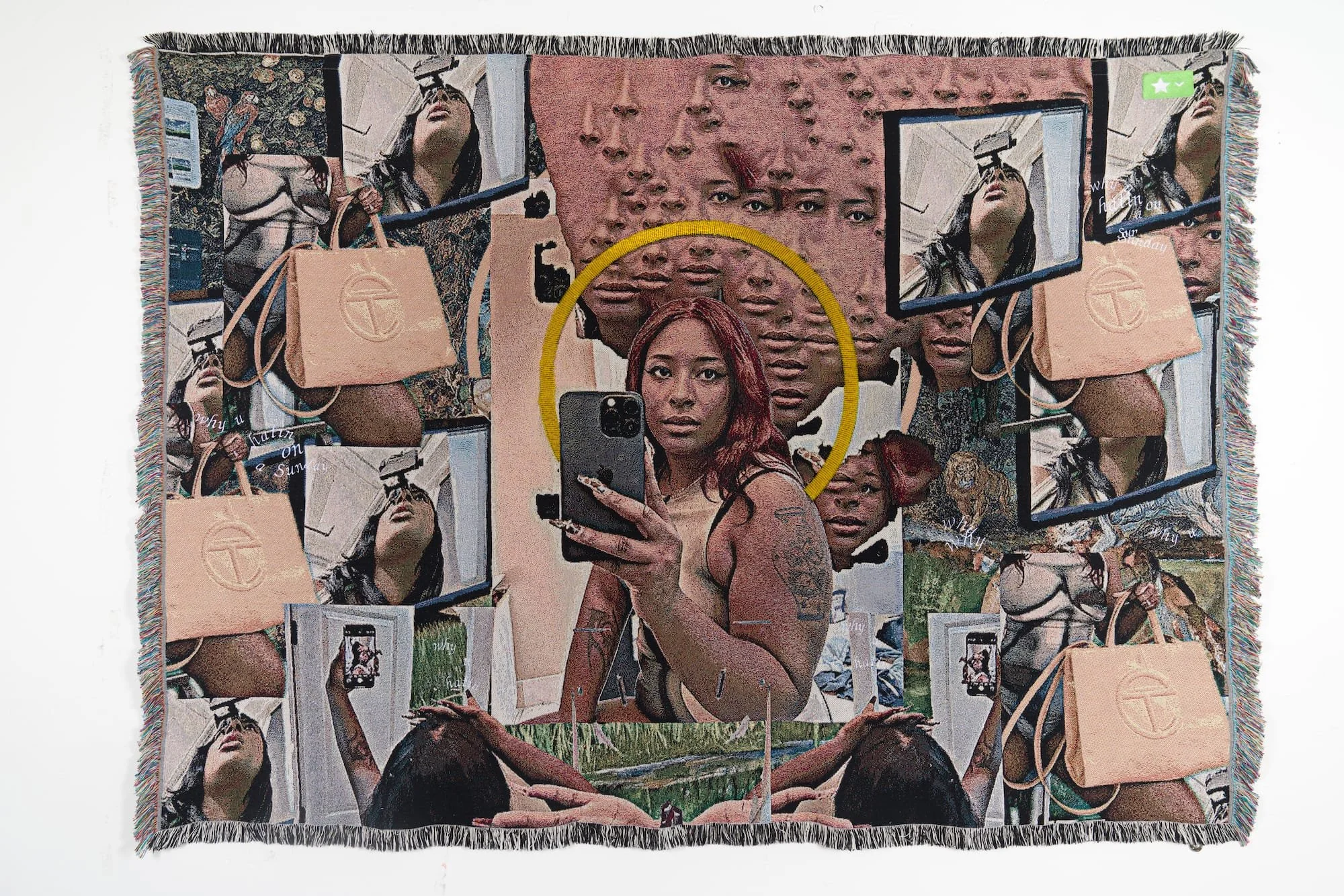 Qualeasha Wood weaves the online into the IRL, Hyperallergic, 2024.